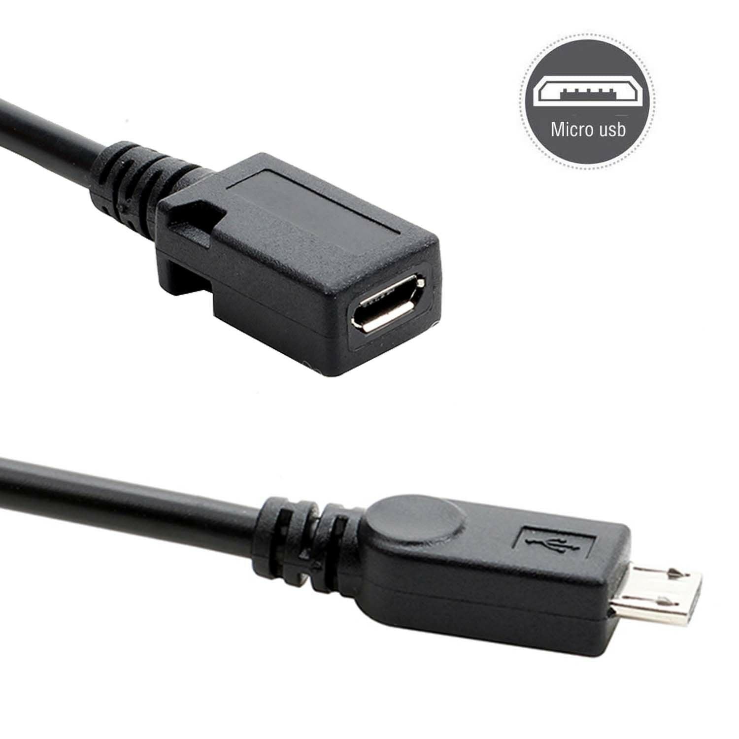 USB Micro 5P Female Male Up  Extension Cable Adapter powe data sync KD