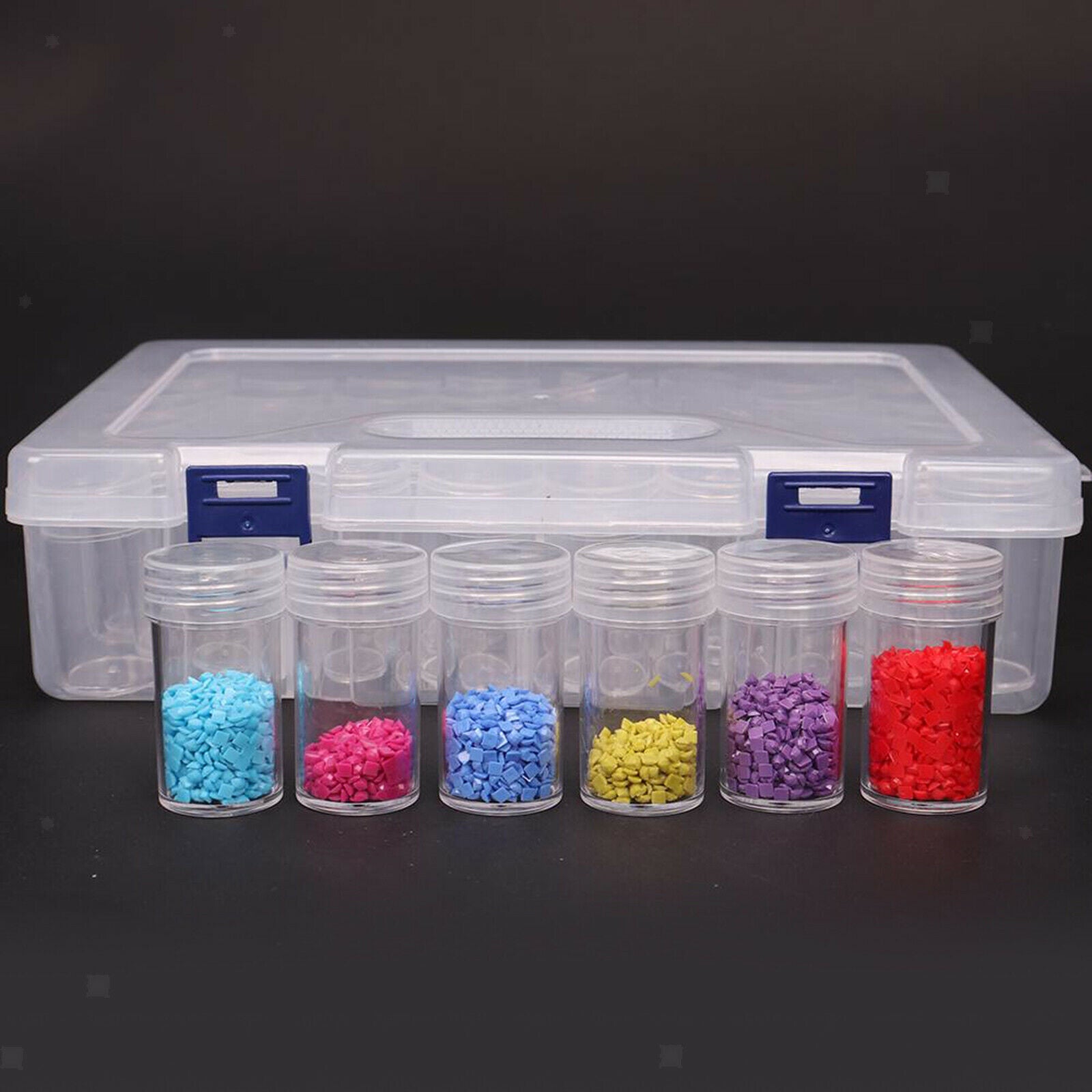 Plastic Clear Jewelry Bead Organizer Box Storage Container Case Craft Tool Lot