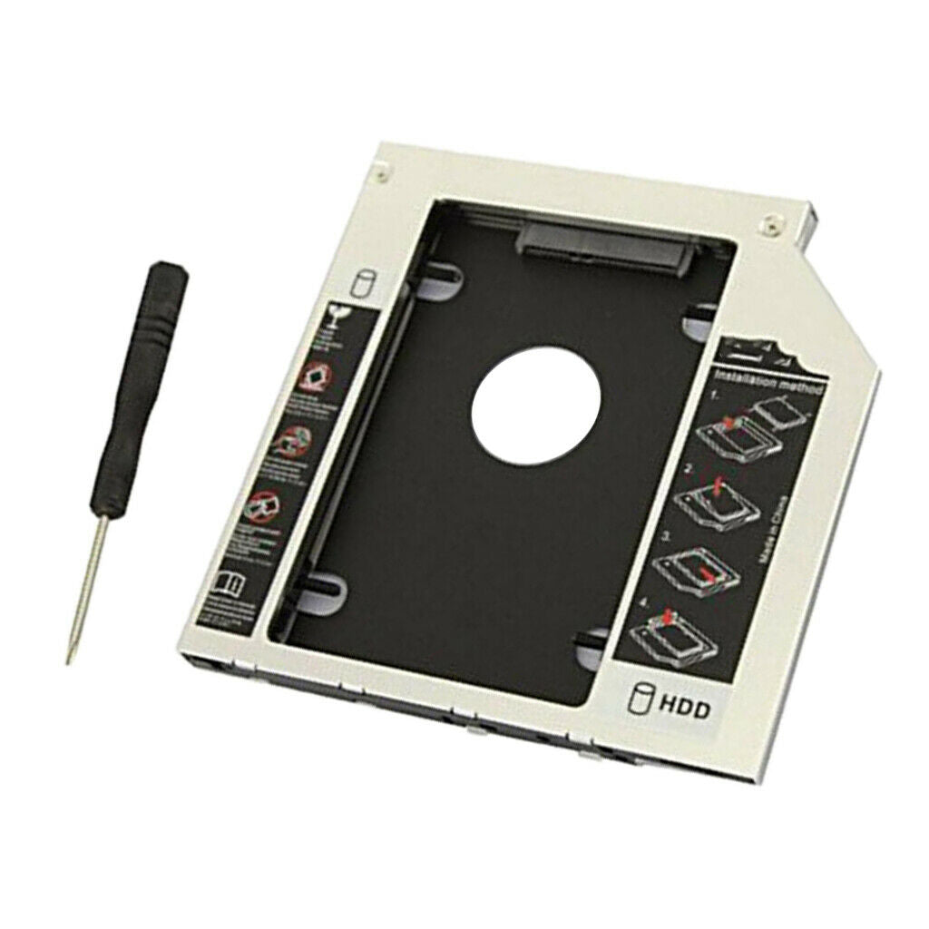 2.5" 9.5mm Hard Drive Disk Tray Caddy Universal For CD/DVD-ROM Replacement