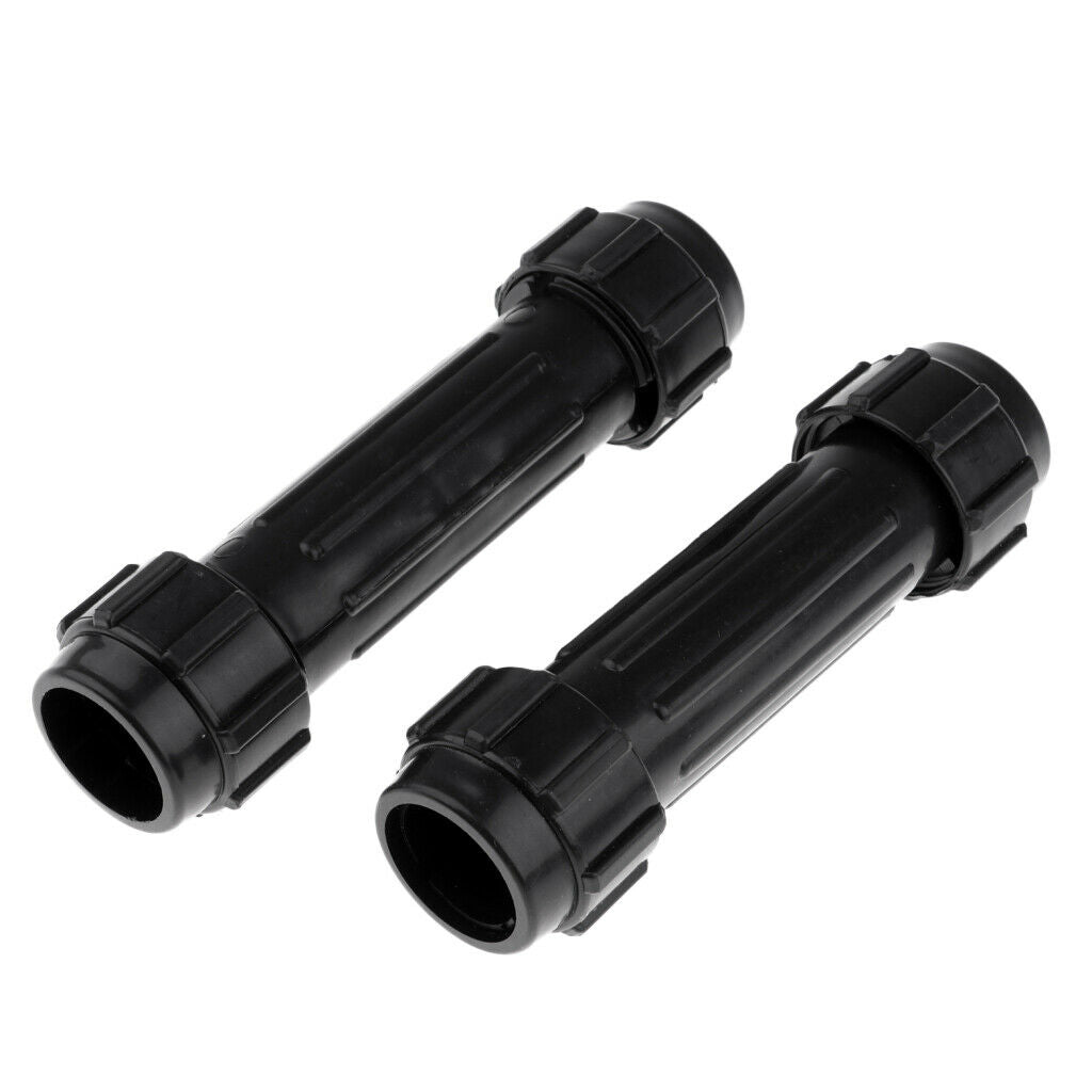 1 Pair Marine Kayak Canoe Dinghy  Paddle Oars Connector Joint Parts Black