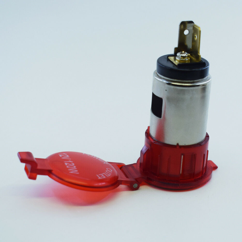 10pcs Red 12V Car Motor Boat Female Cigarette Lighter Power Plug Outlet Socket