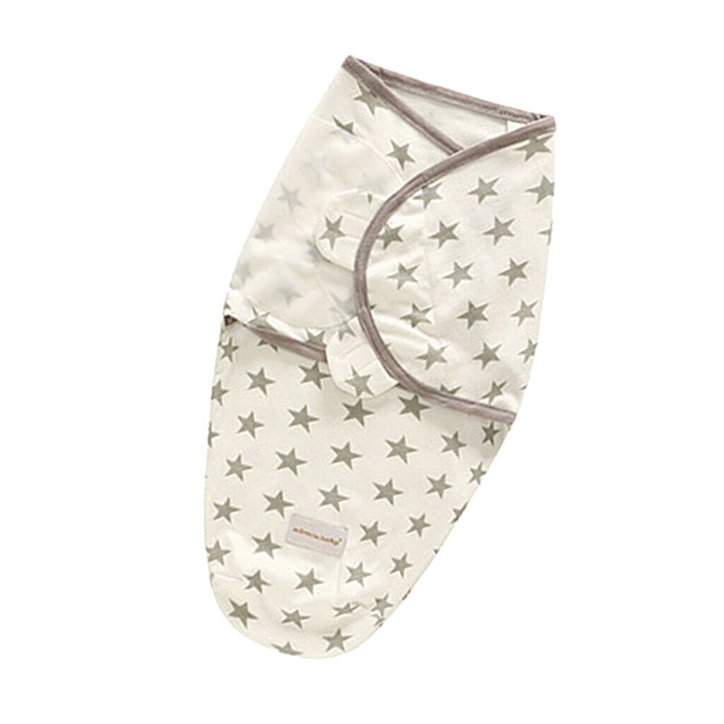 Swaddle Baby Romper Quilt Soft Cotton Blanket for 0-3 Months Star