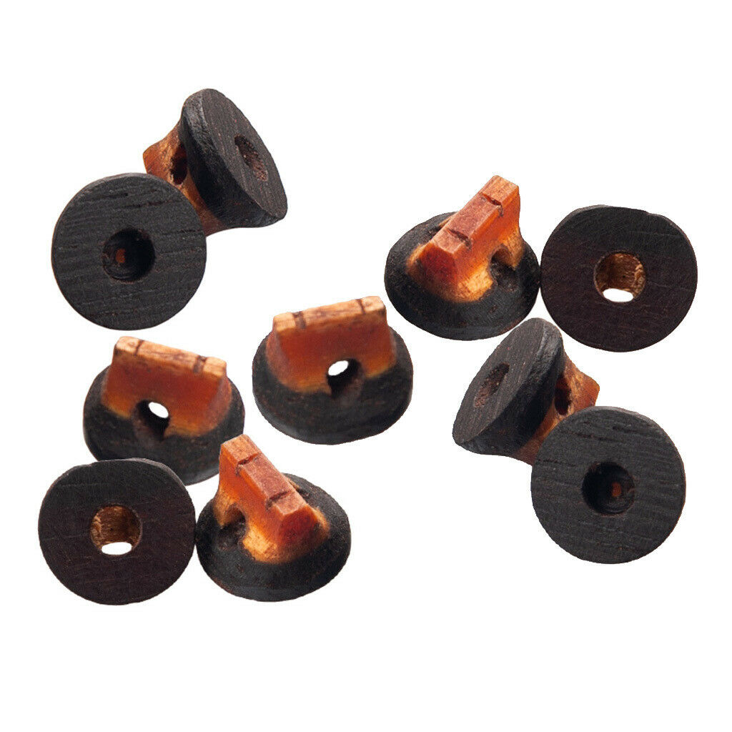 10 Pieces Professional Chinese Wooden Erhu Double Color Bridge Replacement Part