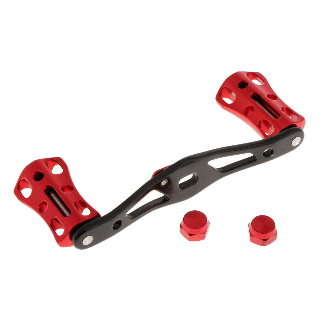 Aluminum Alloy Baitcasting Reel Handle Fishing Reel Rocker Arm Red