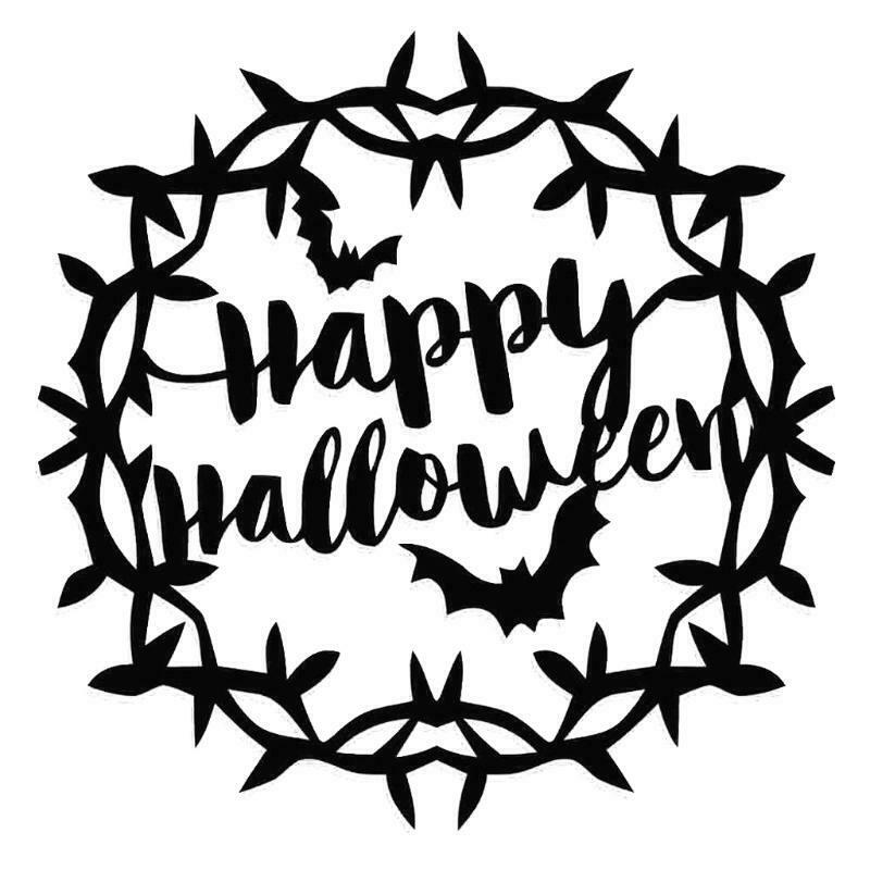 Happy Halloween Metal Cutting Dies Stencil Scrapbook Album Paper Card Template
