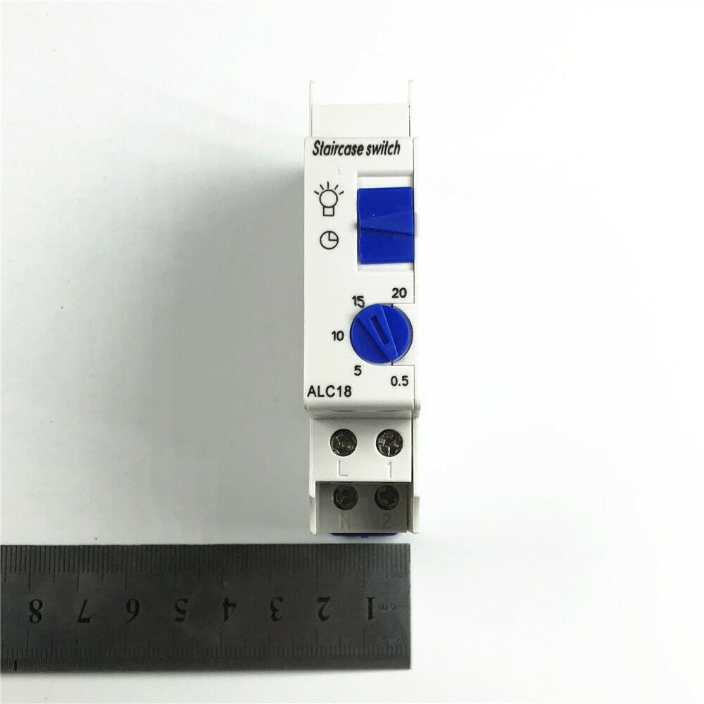 AC220V 16A DIN Rail Staircase Corridor Light Electronic Relay Switch Time Timer