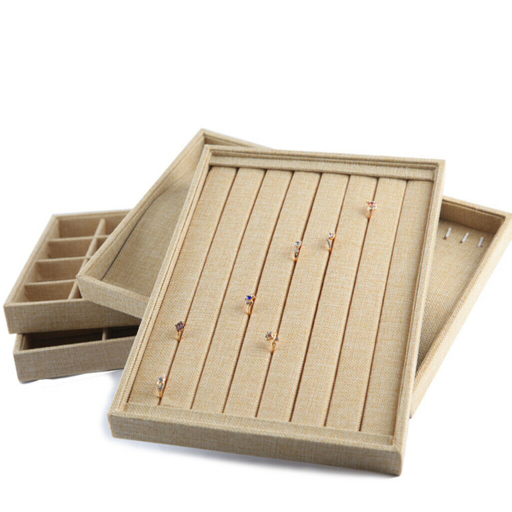 Jewelry Tray Showcase Jewelry Display Necklace Pendant Organizer Ring Tray
