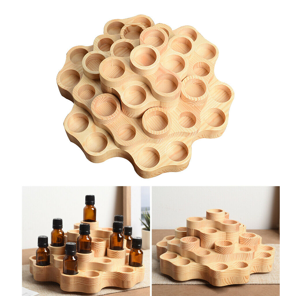 10ml 15ml Aroma Essential Oil Wooden Storage Rack Nail Polish