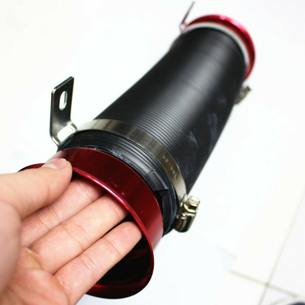 3" 76MM Flexible Adjustable Car RAM/COLD Air Intake Piping Turbo Duct Inlet Hose