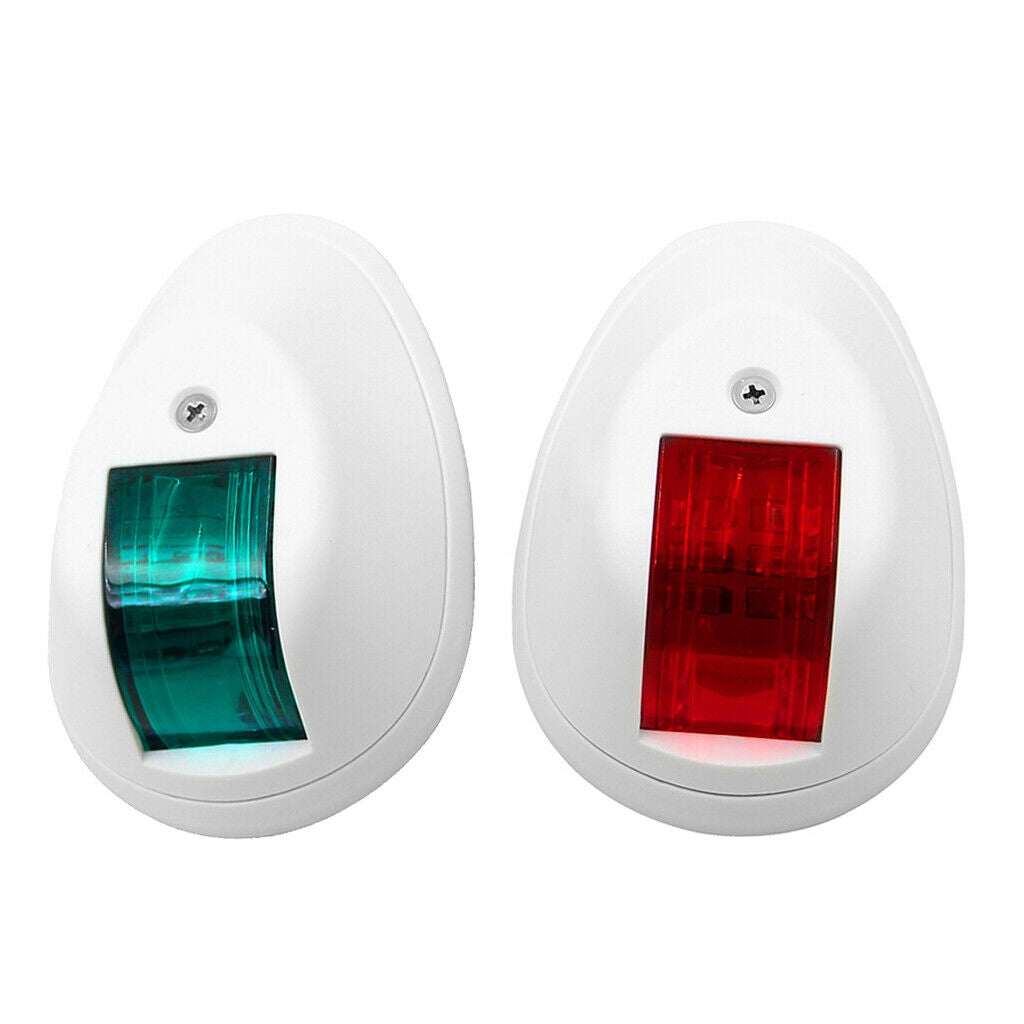 White Housing Red&Green 12V / 24V Navigation Light Safety Marine Boat Yacht