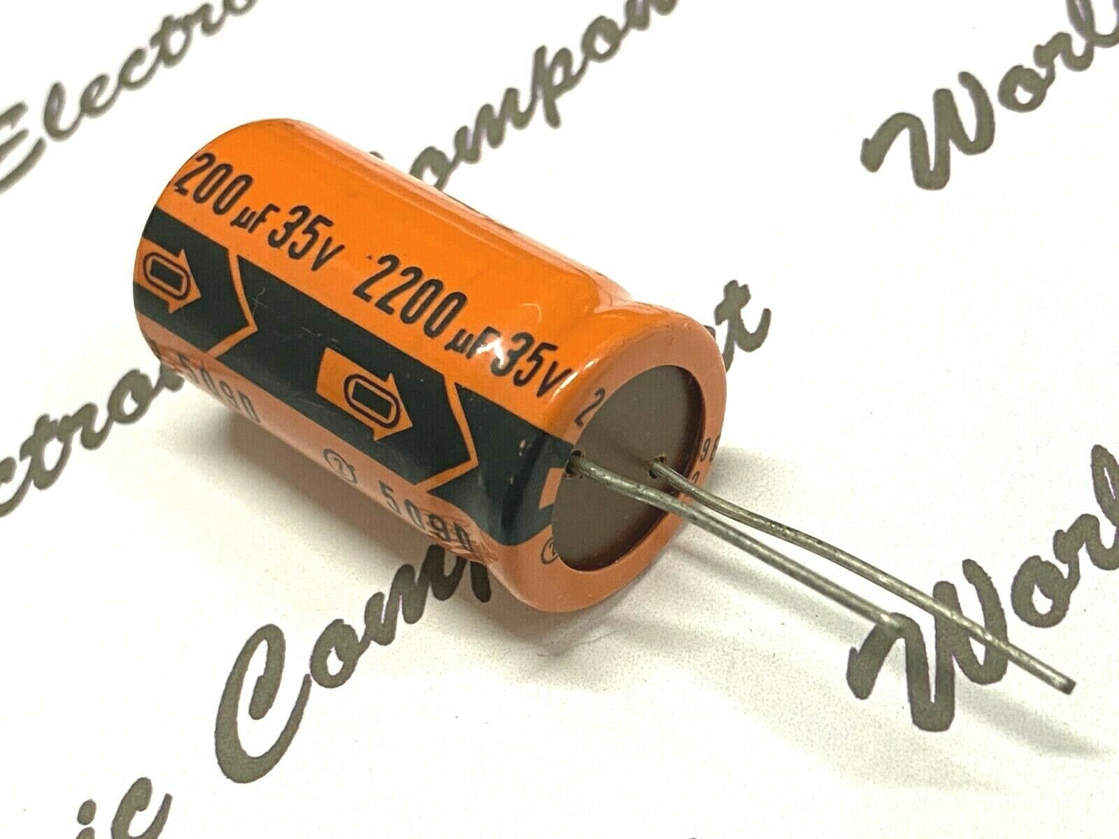 2pcs - SPRAGUE 509D 2200uF 35V  Radial Electrolytic Capacitor - NOS