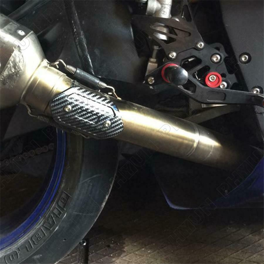 Stainless Steel Racing Motorcycle Exhaust Pipe Protector Heat Shield Cover Guard