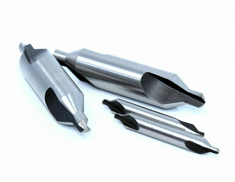 5 Pcs 0,5 / 0,7 / 1,0 / 1,5 / 2,0 Set 60° Degree HSS Center Drills [M1]