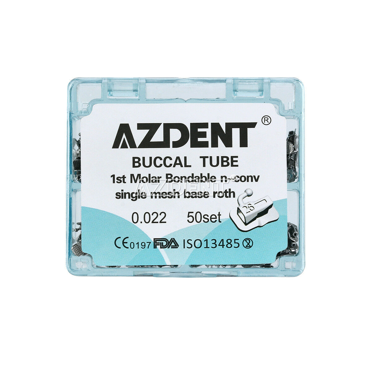 200 PCs Dental Ortho Buccal Tube Roth 0.022 1st Molar Bondable Non-Convertible