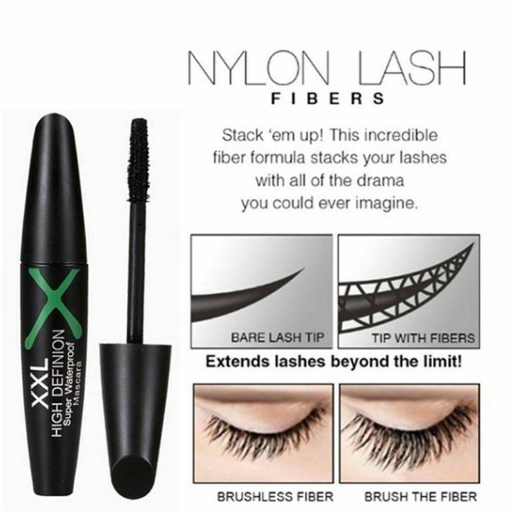 4D Sexy Mascara Silk Fibre Waterproof Eyelashes Lash Long Lasting Extension 1PC