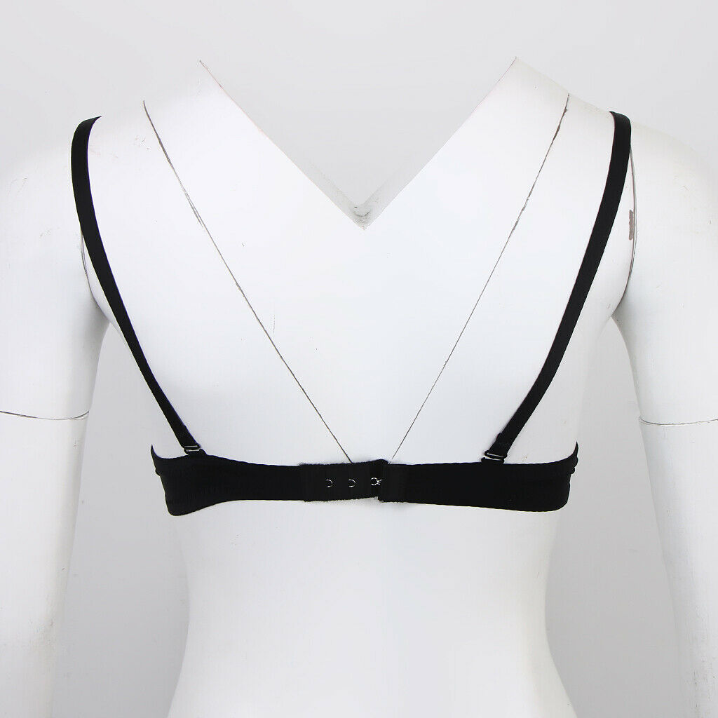 Women's Classic Bra With Underwire T-Shirt Bra Push Up Bra - Black, 32AB