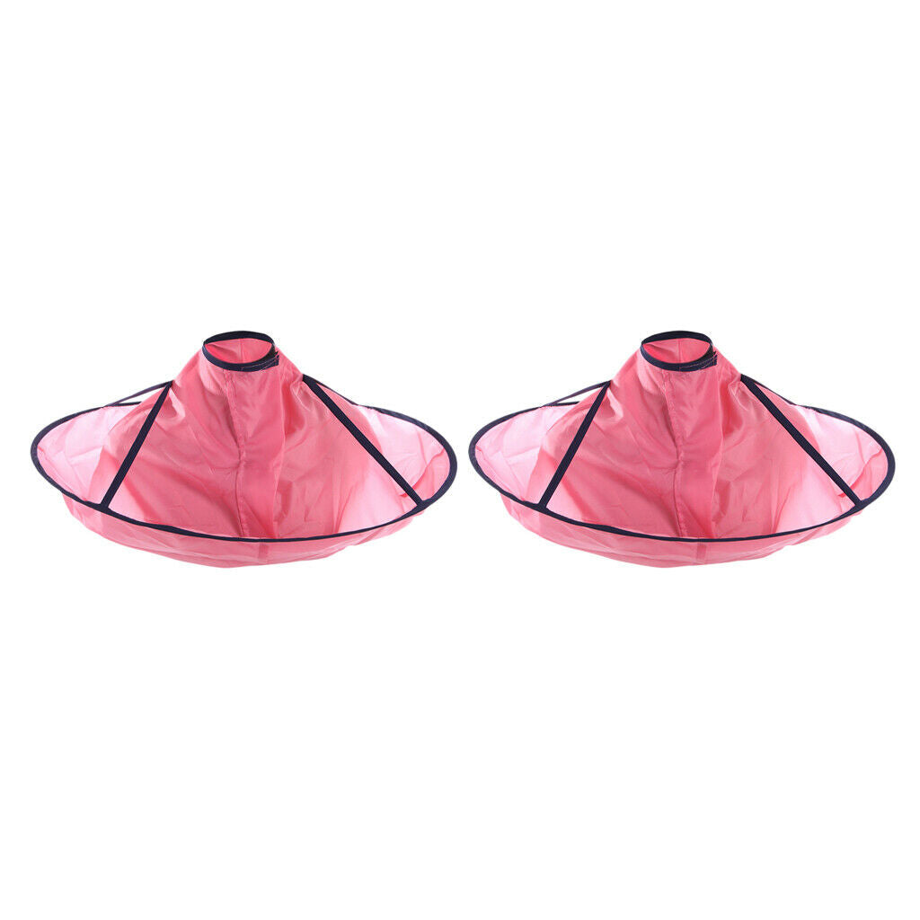 2Pcs Professional Hair Cutting Cape Hairdressing Umbrella Cloak Accessories