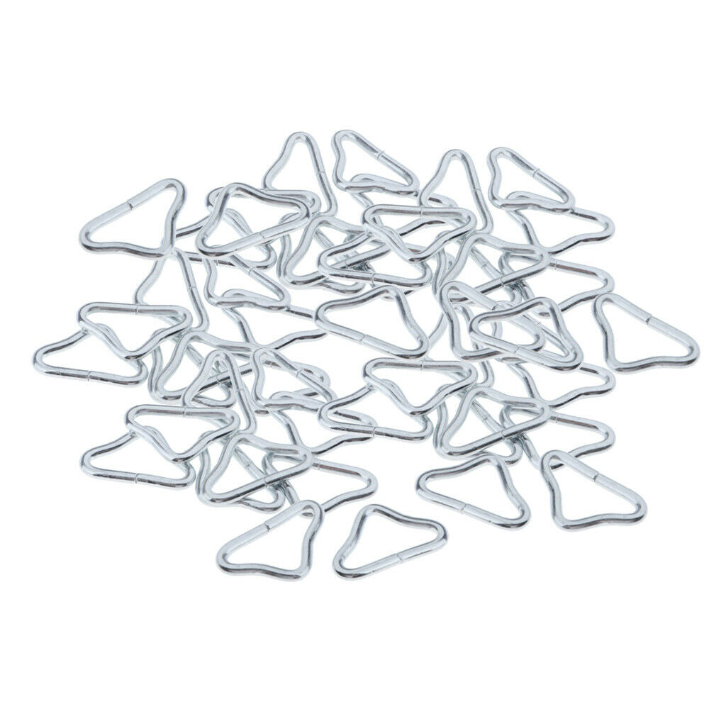 50pcs Triangle Rings Buckle Ring V-rings for Trampoline Accessories Supplies