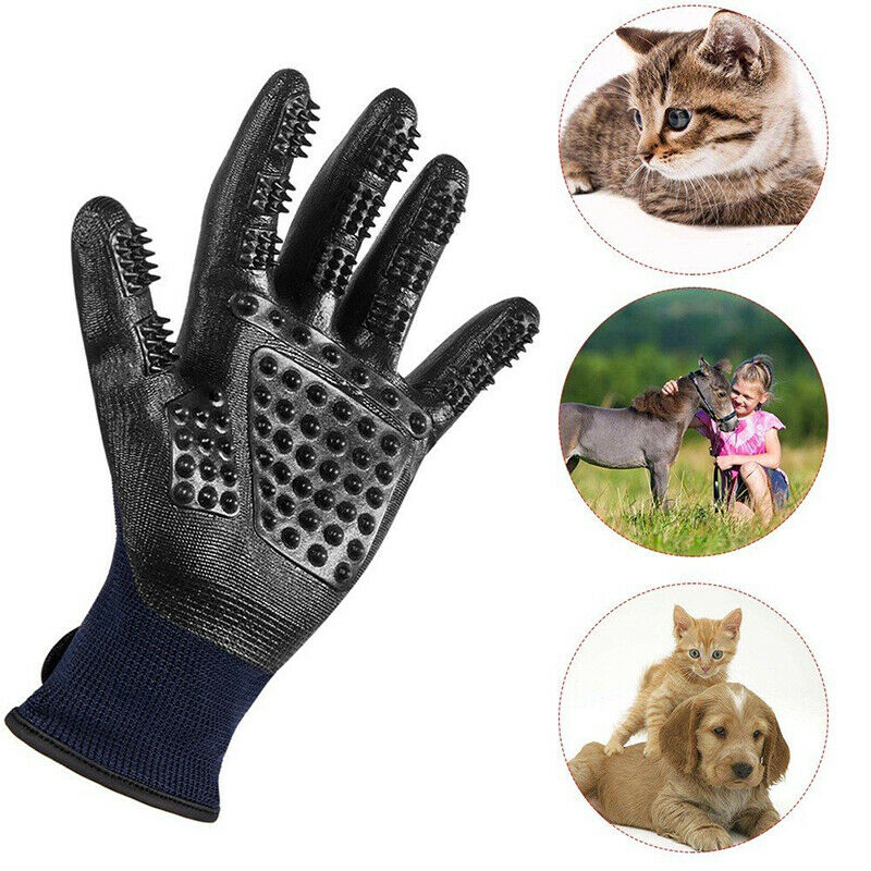 2pcs Pet Grooming Gloves Dog Cat Hair Cleaning Brush Comb Remove Animal Massage
