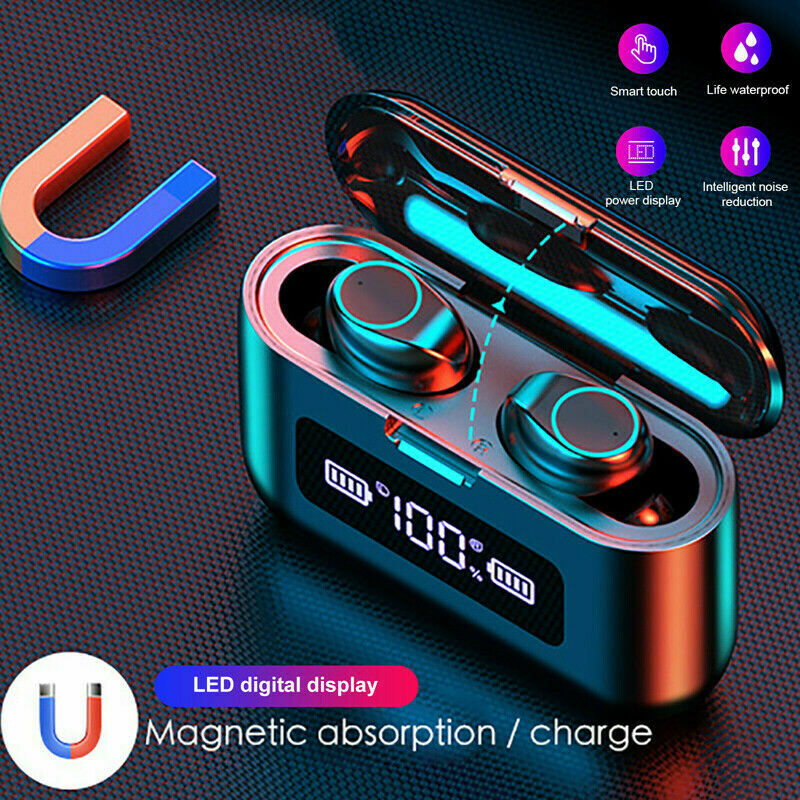 Wireless Mini TWS Earbuds  Bluetooth 5.0 Headset Earphones Stereo Dual Headphone