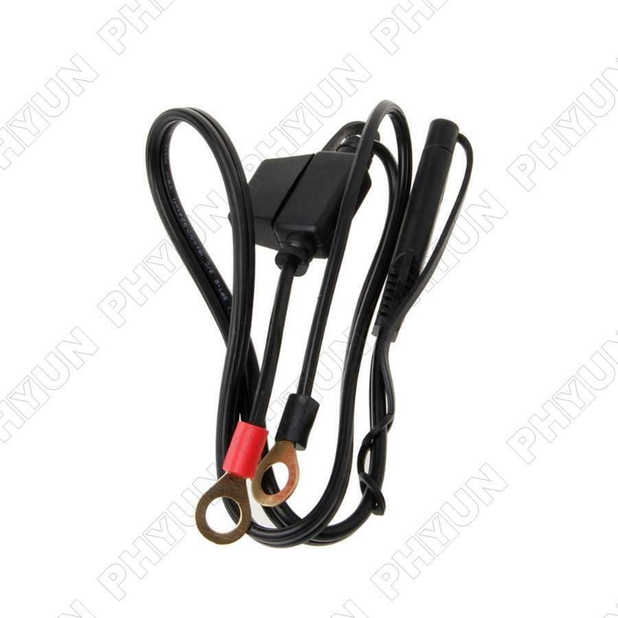 12V Motorcycle Battery Charger Cable Terminal To SAE Quick Disconnect Plug