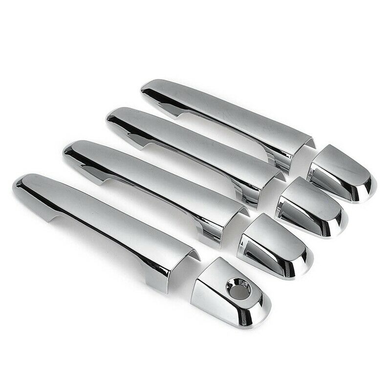 8Pcs Chrome Door Handle Cover Trim for MITSUBISHI TRITon L200 ML MN MQ 2005-O3D2