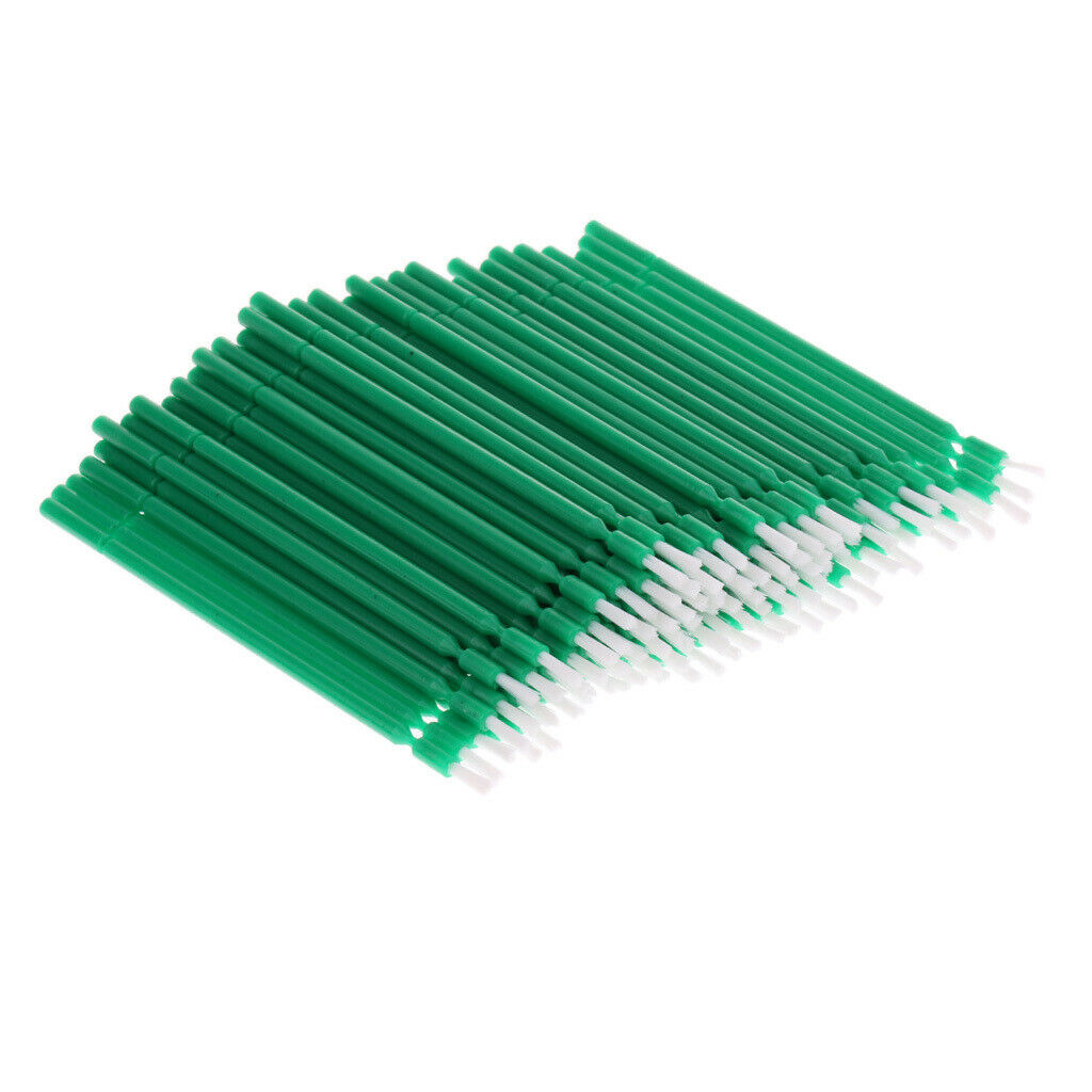 100 Pieces Green Dental Disposable Micro Applicator Brush Practical 4