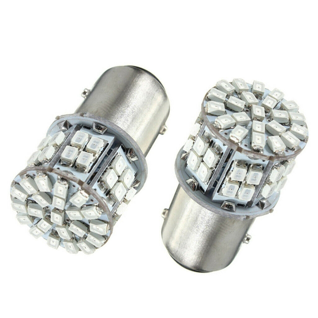 2X 1157 1206 50SMD LED Brake Stop Light Taillight Turn Signal Lamp Bulbs Red