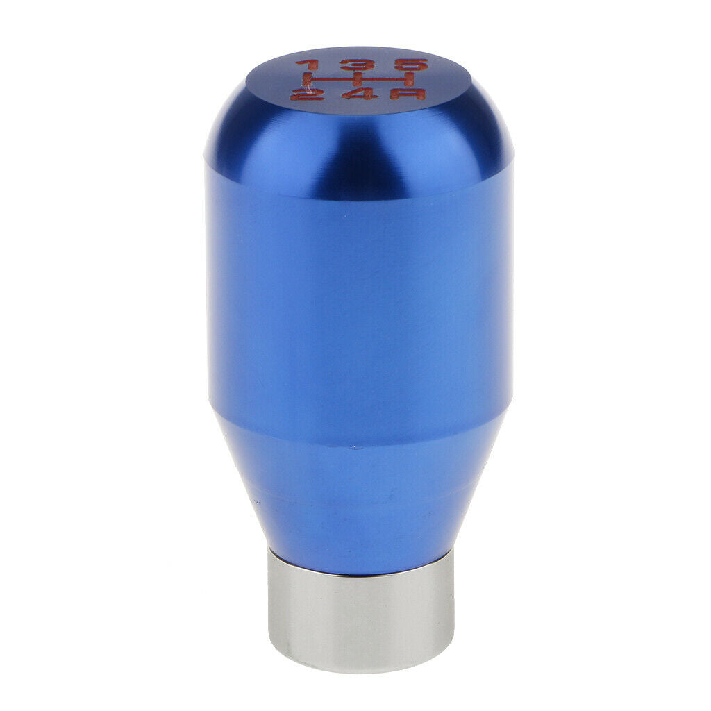 5 Speed Aluminum Car Gear Shift Knob Manual Transmission Shifter Blue