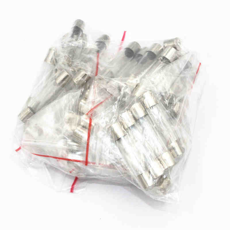 50PCS Glass Fuses 6 x 30MM 250V 1A-15A 10 Values Assortment Kits