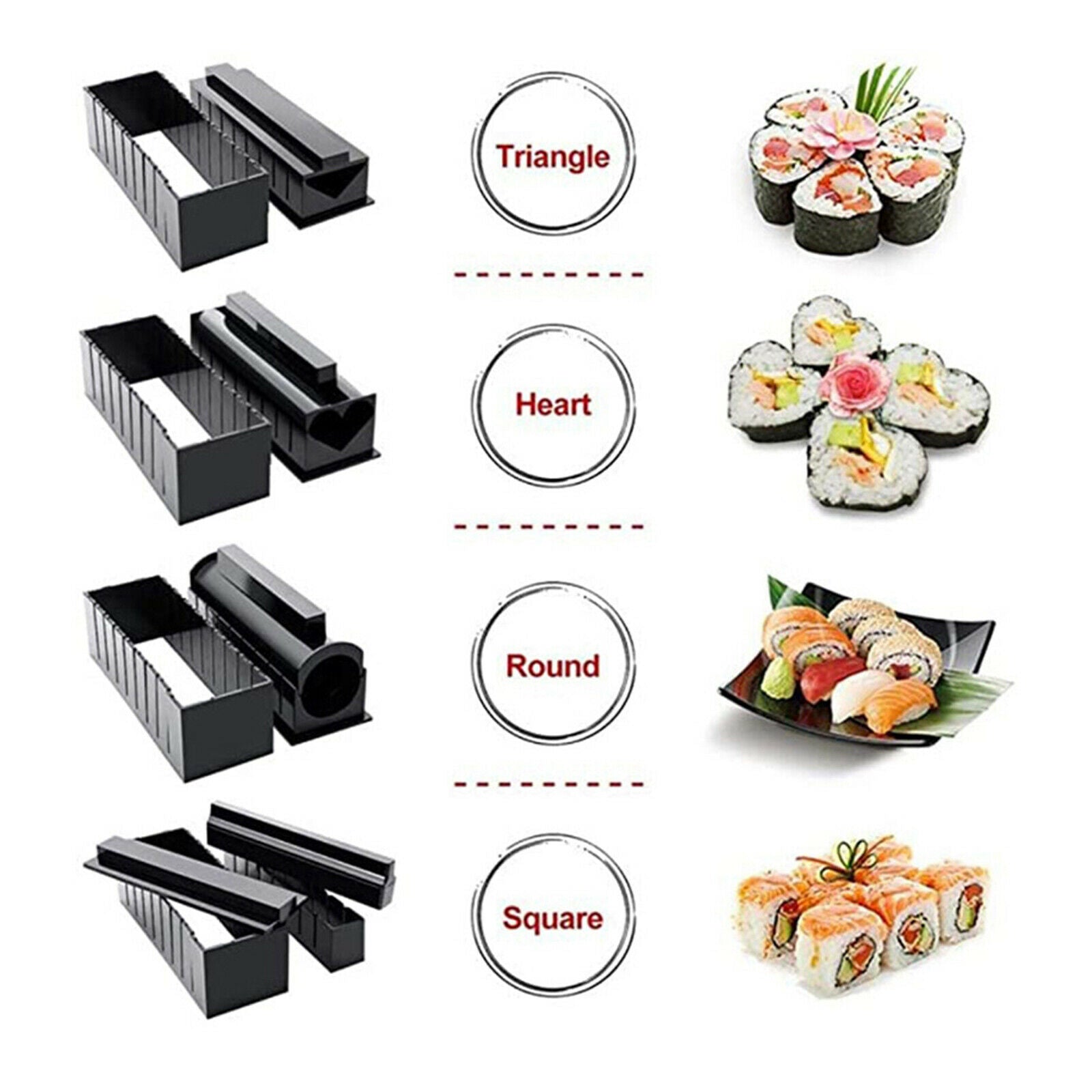 11 Pieces Sushi Making Kit Koren Rice Roller Mold Sushi Maker for Beginners