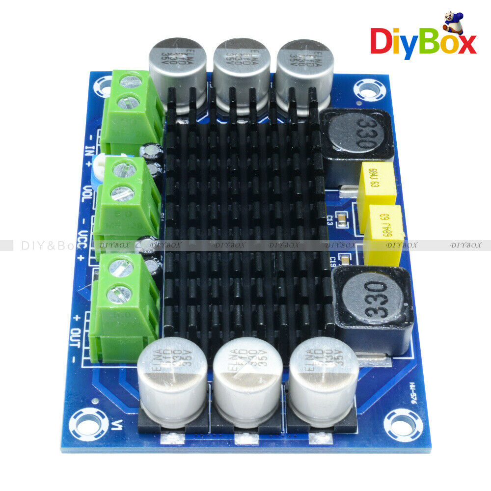 DC 12-24V 100W TPA3116D2 DA Mono Channel Digital Audio Power Amplifier Board car
