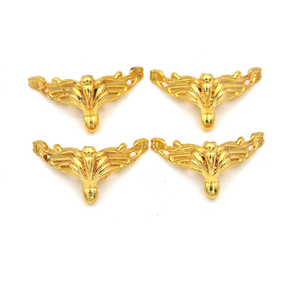 4PCS Wood Case Gift Box Decorative Feet Leg Corner Protector Guard