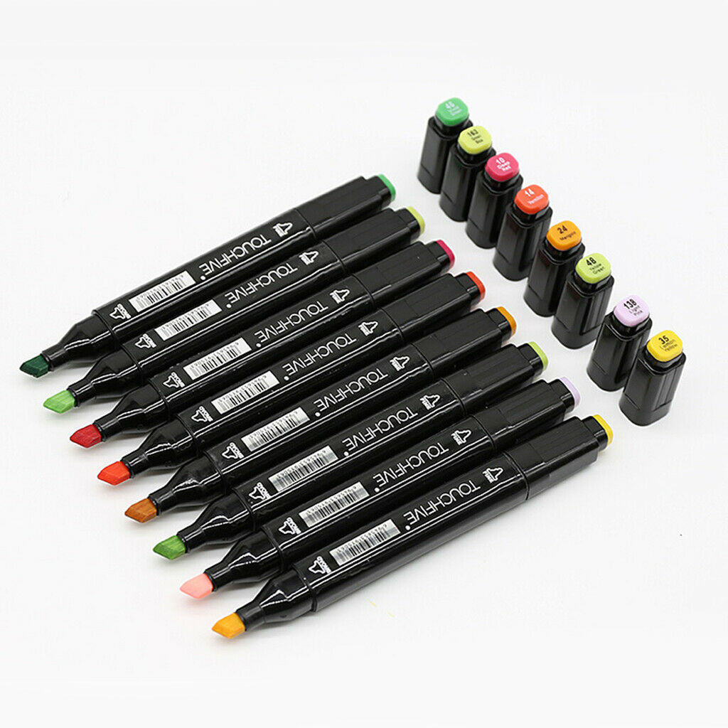 12x Oil Based Paint Markers Pen Dual Tip Art Permanent Paints Pen For Rock Glass