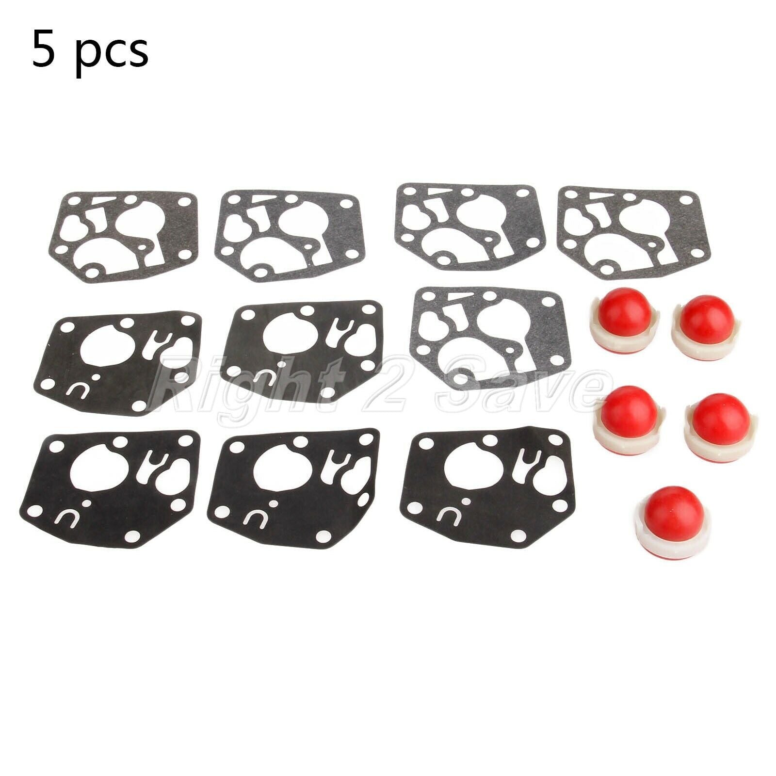 5 x Primer Bulb Diaphragm Gasket  Kit for Briggs Stratton 494408 694394 795083