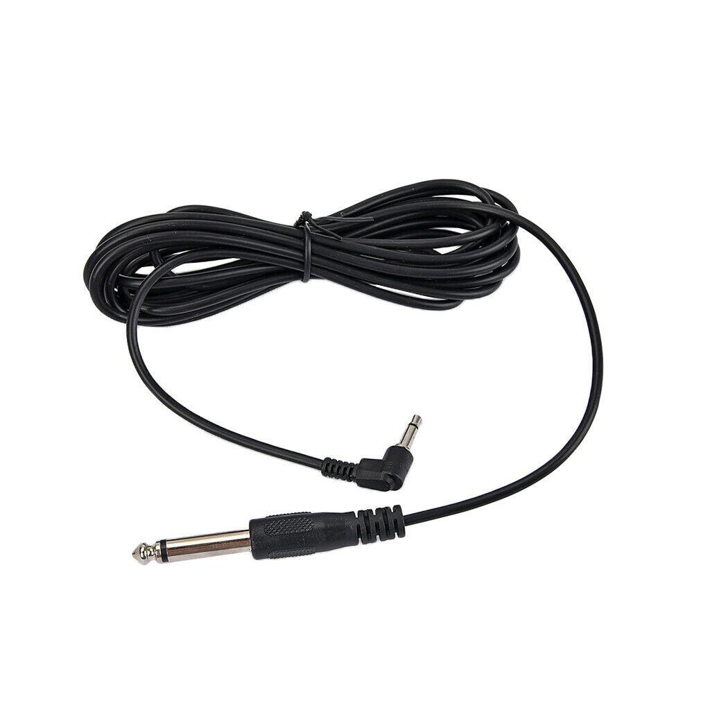 1x 6.35mm To 3.5mm Electric Guitar Audio Connect Cable Cord for Bass