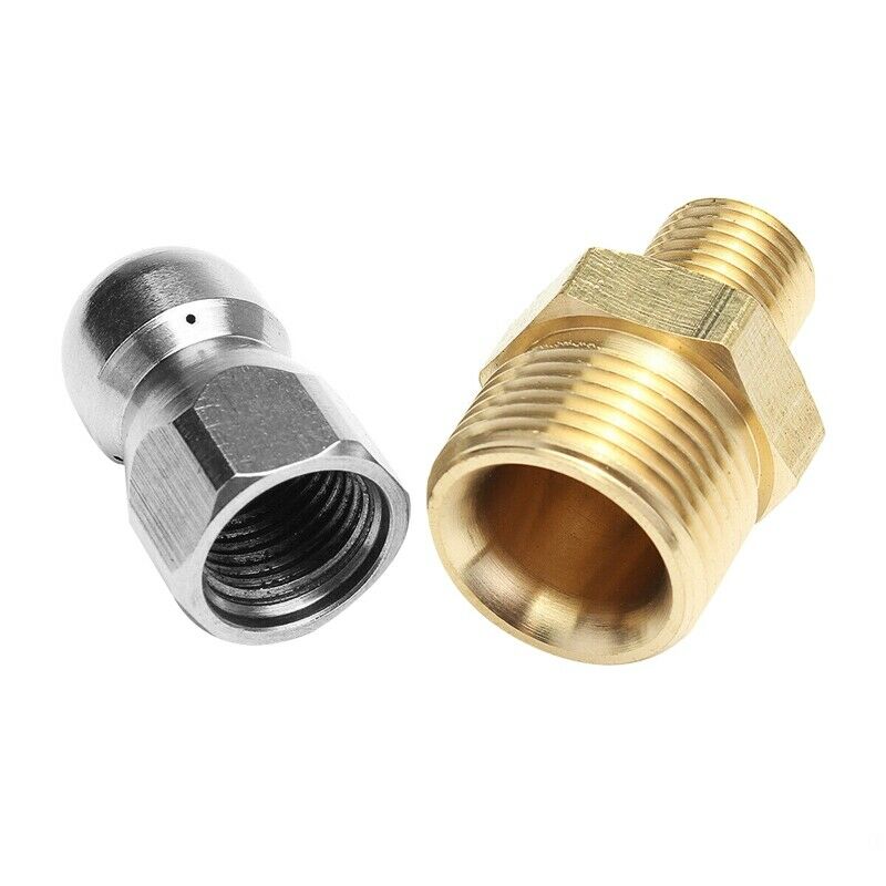 M22 F14 Nozzle High Pressure Washer ter Sewer Drain Dredge Cleaner Nozzle G3H6