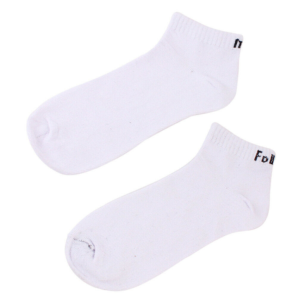 Mens Ankle Socks Cotton Plain Socks White