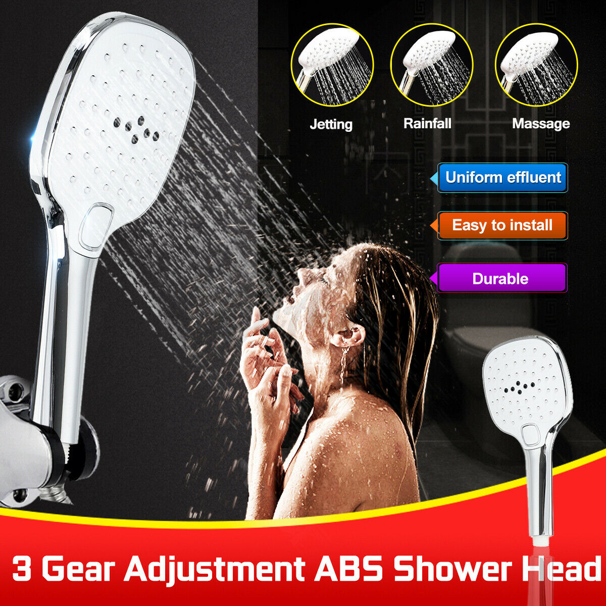 3 Gear Square Adjustment Rain Shower  Home Bathroom Square Shower   ï¼ï¼ ï¼ï¼    â˜ª