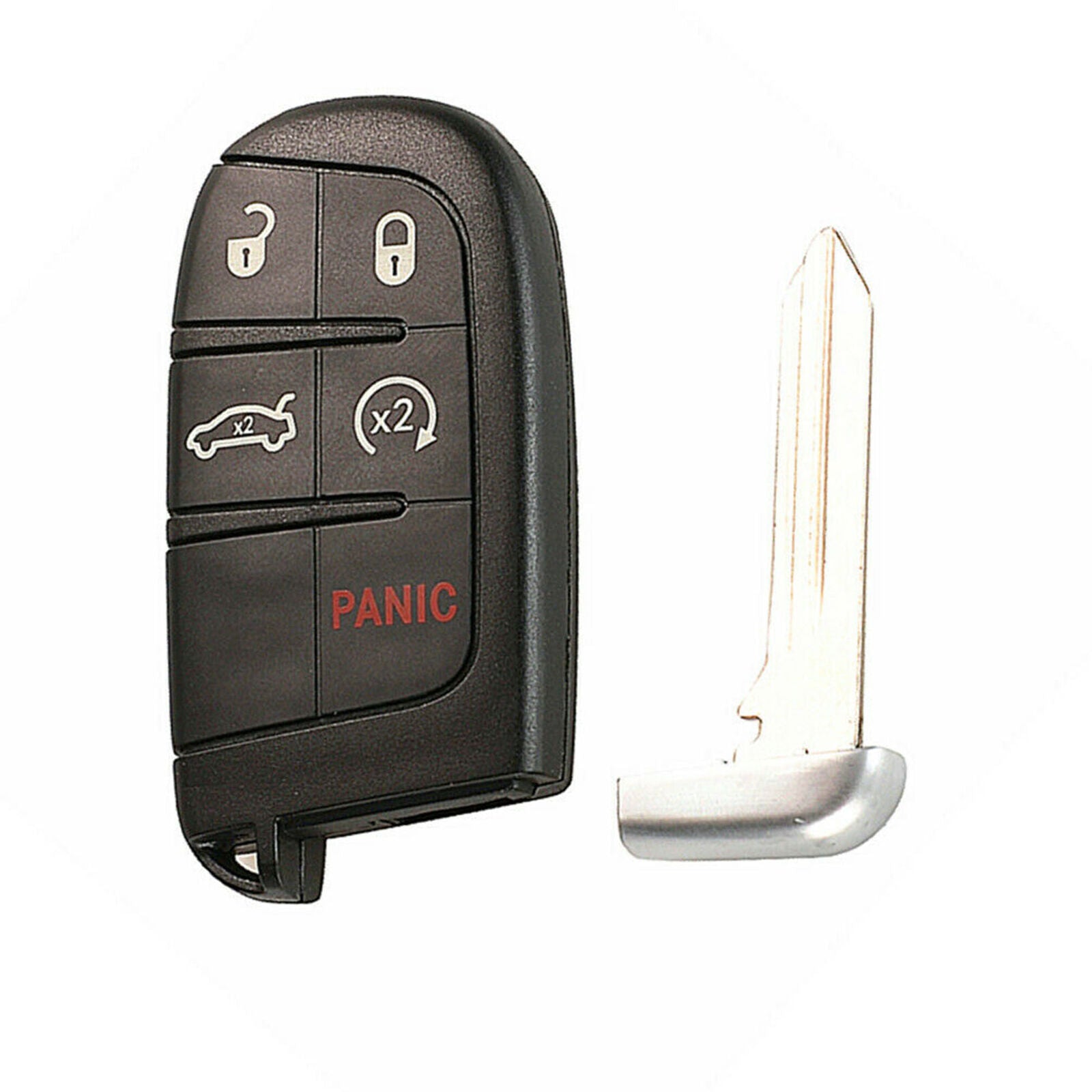 For Dodge Jeep Grand Cherokee Chrysler 300 5 Buttons Remote Key Case Shell Fob