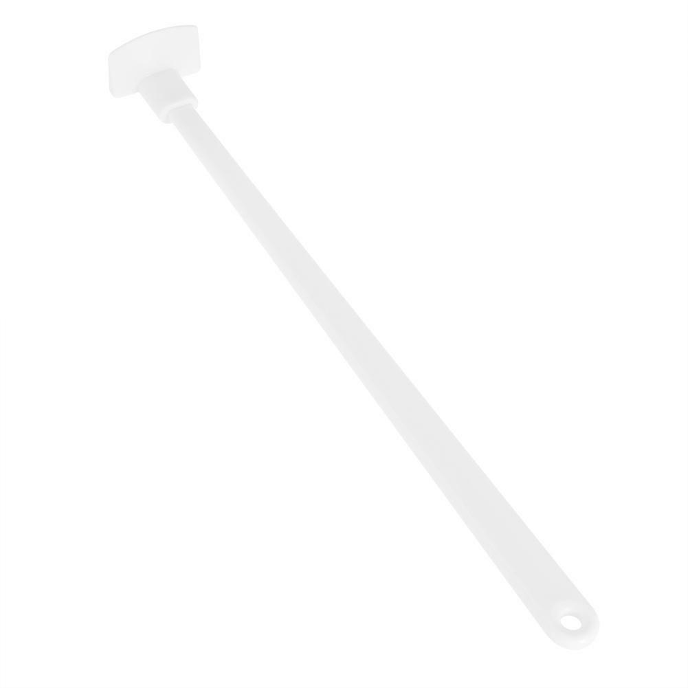 9" Last Drop Silicone Mini Spatula & Jar Scraper Scoop Long Handle Tool- White.