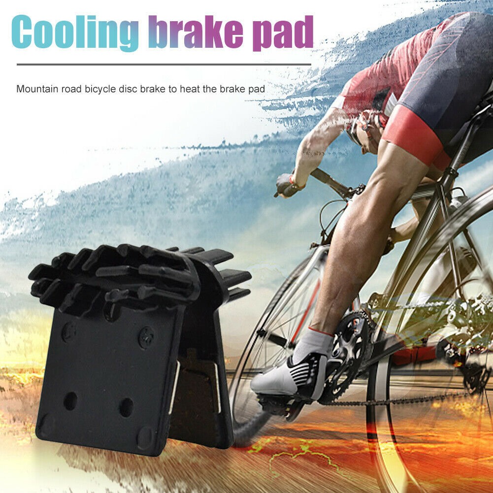 1 Pair MTB Bike Cooling Fins Heat Radiation Brake Pad for M9000 M9020 M987 @