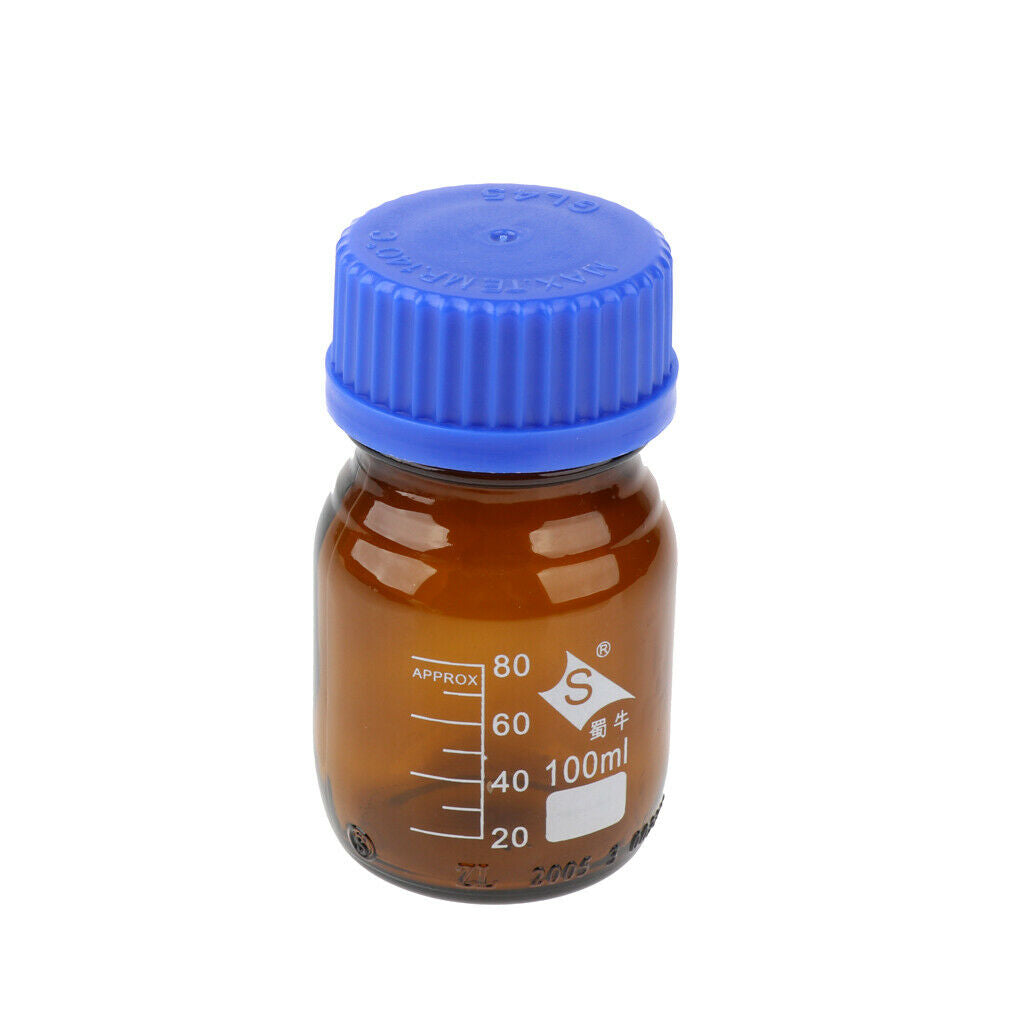 4x Reagent Bottle Lab Borosilicate