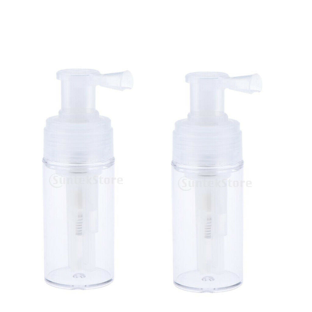 2 Pieces Demountable Travel Powder Spray Bottle PET Cosmetic Bottles 110ml