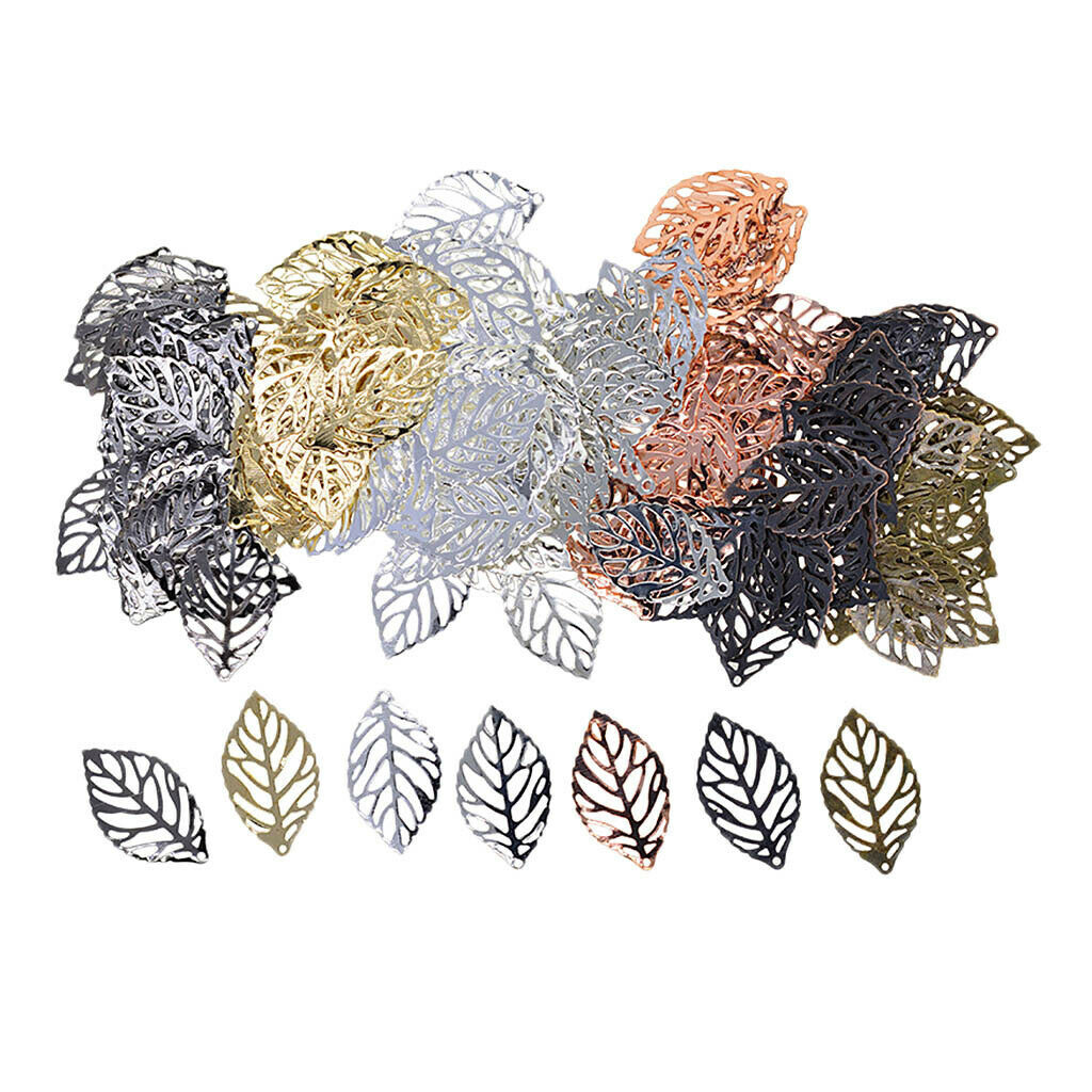 350X Leaf Charms Multicolor Charm Pendants for Jewelry Making