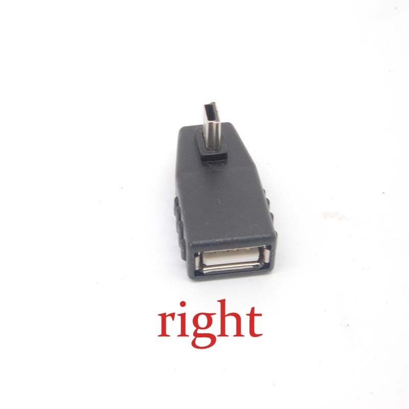 90 Degree right angle A Female to 5-pin B Male Mini USB OTG Host adapter USB2.0
