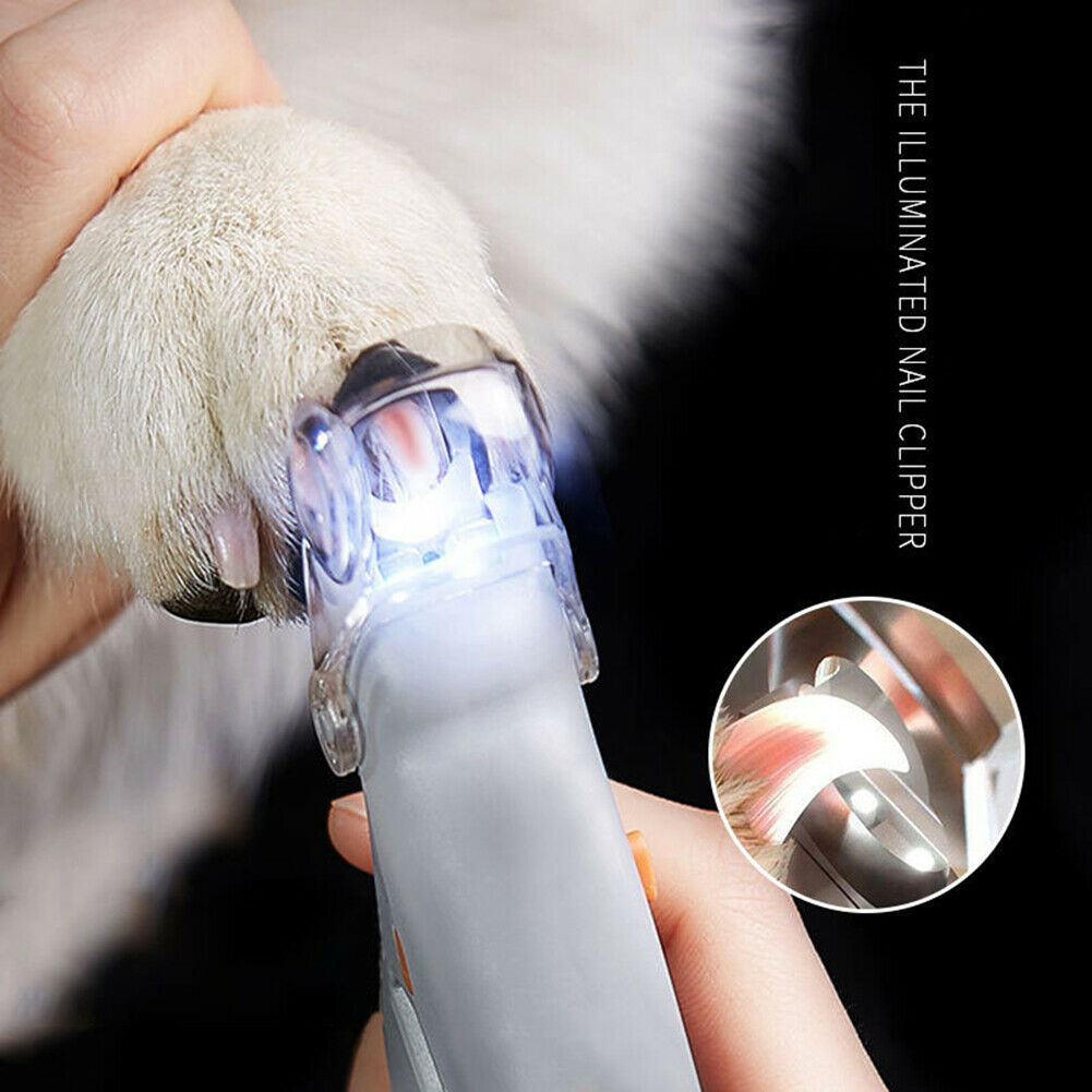 Pet Nail Clippers Cat Dog Rabbit Sheep Animal Claw Trimmer Grooming w/ LED Lig @