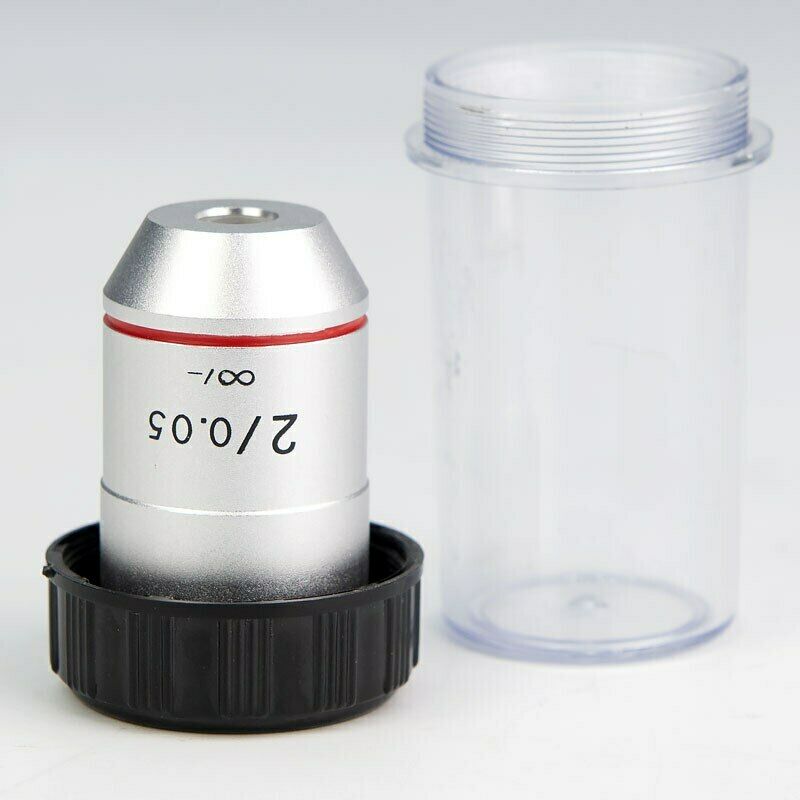 2X 195 Infinity Achromatic Objective lens for Biological Microscope RMS 20.2mm