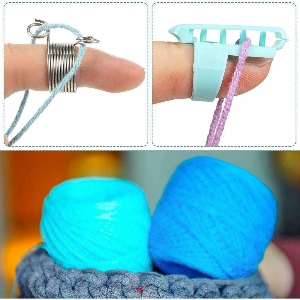 6pcs Yarn Guide Finger Holder Knitting Loop Knitting Accessories for Crochets