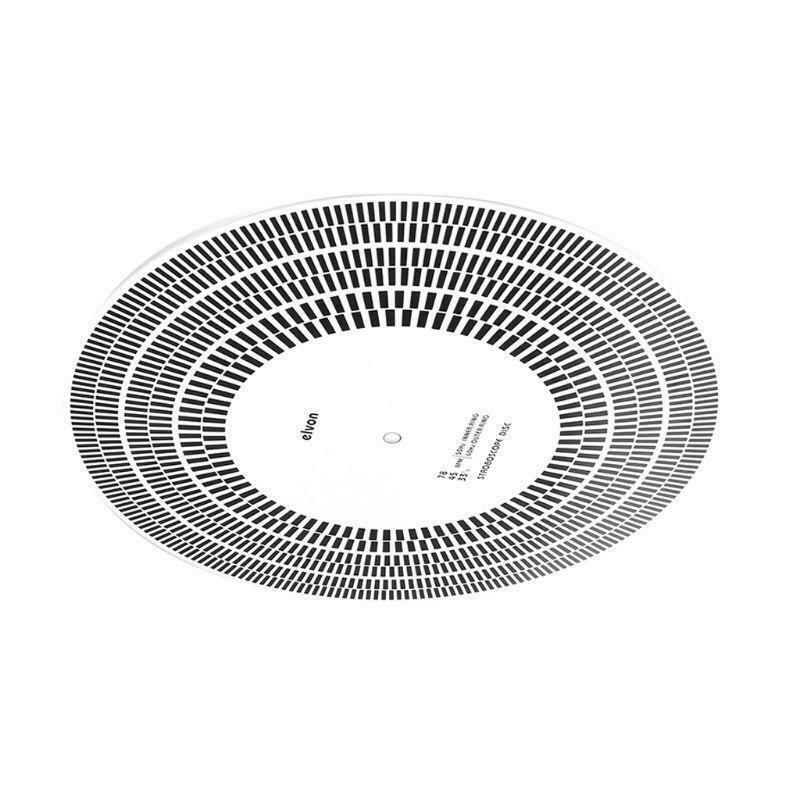 Vinyl Record Turntable Phono Tachometer Calibration Disc Stroboscope Mat Q